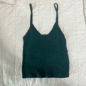 brandy melville emerald green tank: size OS